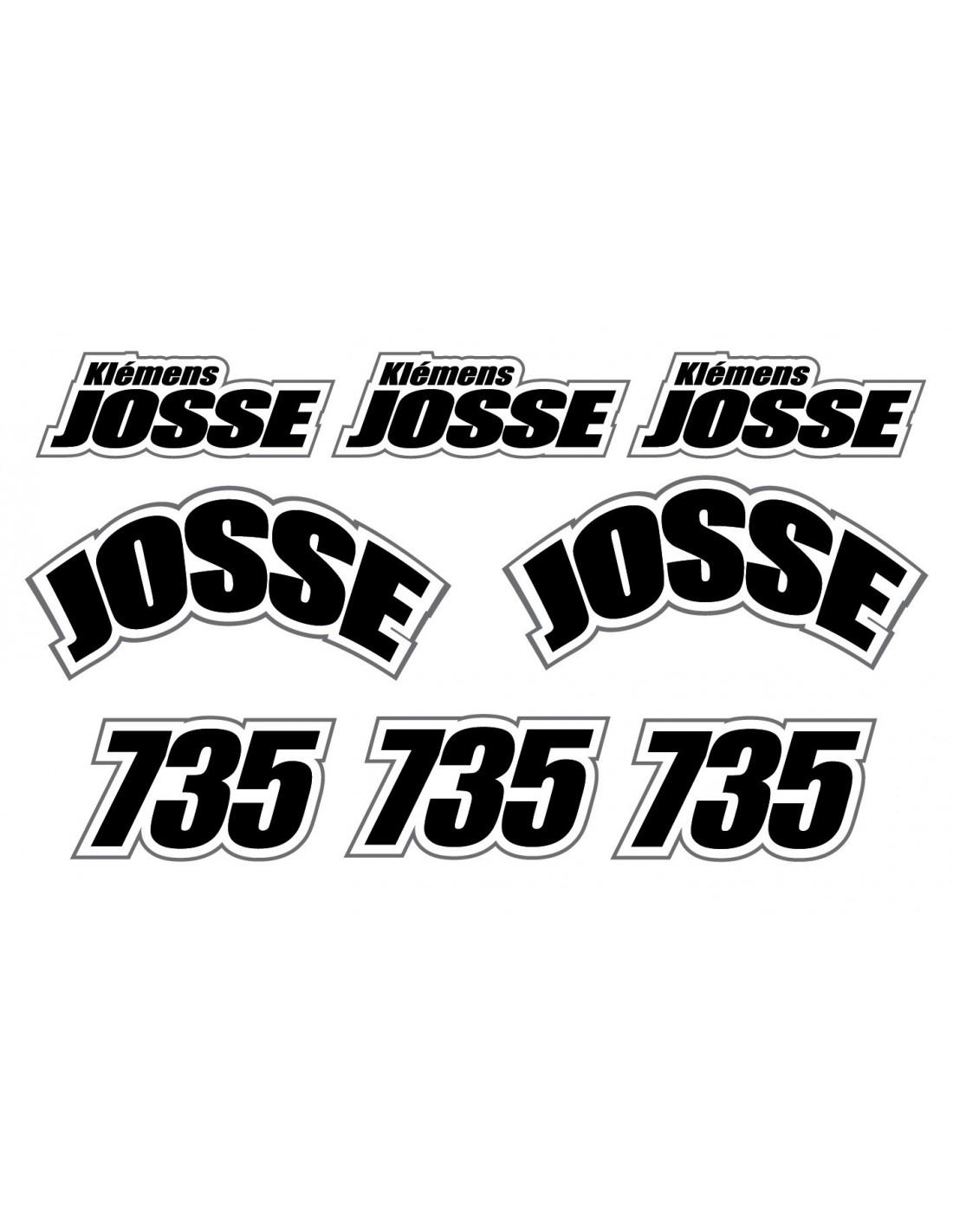 Sticker casque Moto cross 