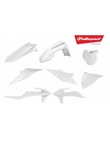 KIT PLASTIQUE SX-SXF Polisport - BLANC