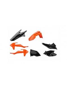 KIT PLASTIQUE SX-SXF Polisport - ORANGE/NOIR