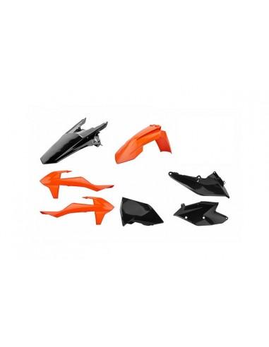 KIT PLASTIQUE SX-SXF Polisport - ORANGE/NOIR