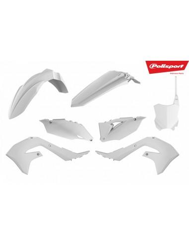 KIT PLASTIQUE KXF Polisport - BLANC