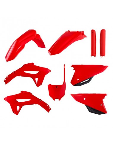 KIT PLASTIQUE HONDA Polisport - ROUGE