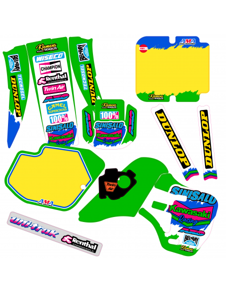 KIT DECO SEMI PERSO - KAWASAKI VINTAGE 3