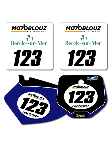 PACK DOSSARDS + FONDS DE PLAQUES - BERK SUR MER